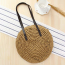 Handmade Round Shoulder Bag For Women Female Handbag Summer Bohemian Beach