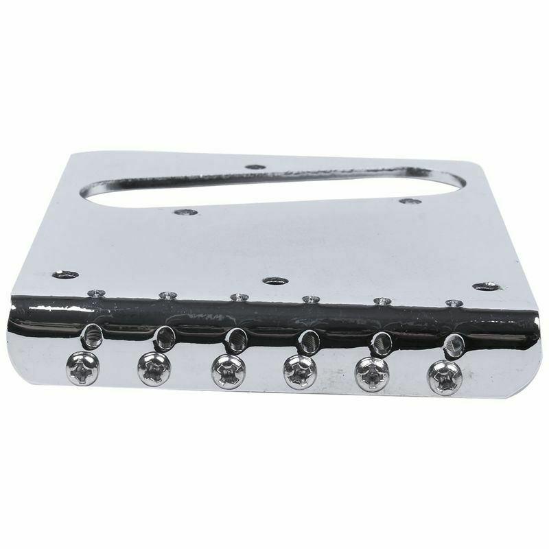 Tele Style Single Coil Guitar Bridge with 6 Barrel Saddles for Telecaster S