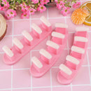 3 in 1 Nail Holder Practice Training Display Stand w/15pcs Nail Tips (Pink)
