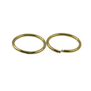 10pcs 40mm Brass Round auto lock snap clip DIY Key Rings Chain Bag Charms