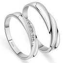 1pair Adjustable Gift Wedding Anniversary Fashion Party Metal Couple Rings