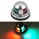 12V Stainless Steel Red&Green LED Navigation Signal Light Lamp Yacht Accessory
