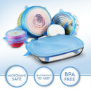 6pcs Reusable Silicone Wrap Bowl Seal Cover Stretch Lid Keep Food Fresh B JR