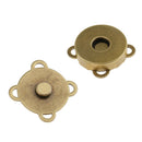 20 Sets Sew In Magnetic Bag Clasps for Craft Clothing Bag DIY Crafts 18 mm