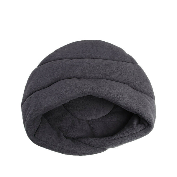 Warm Fleece Pet Sleeping Bag Nest Soft Kennel Cats Dog Bed House (Grey XS) A#S