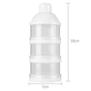 3grids Portable Milk Powder Formula Dispenser Baby Food Feeding Storage Box