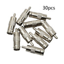 30PCS BNC Female to RCA Male Cable COAX Connector Adapter for CCTV Camera
