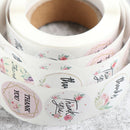 500pcs/Roll Thank You Stickers For Your Purchase Business Wedding LabelsSEAU