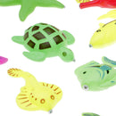 10Pcs/Pack Plastic Floating Fish Bath Pool Animal Figures Party Kids Toys Gift