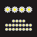 48pcs Daisy Flower Personalized PVC Car Stickers Auto Styling Body Decals