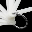 New 120 Tips Nail Art Design Wheel Flower Shape Board Practice Display Fan