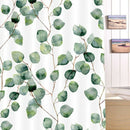 180Cmx180Cm Green Leaf Shower Curtain Watercolor Plant Leaves Floral Bath D S2T6