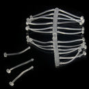240pcs Clear Hair Rig Fishing Boilie Stops Dumbell Bait Rig Carp Stops Z