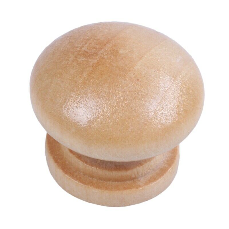 Furniture Drawer Door Cabinet Closet Wood Round Knob Pull Handle 50pcs H3O5