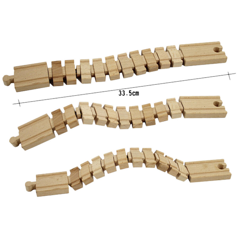 Wooden Deformation Track Railway Accessories Compatible All Major Brands Best 3C
