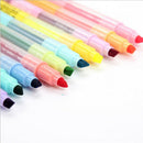 10Pcs Double-end Erasable Highlighter Pen Markers Pastel Liquid Chalk Marker New