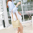Bag Women Fashion Women Casual Shoulder Bag Straw Bags Woven Bucket Bag Han
