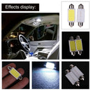 2pcs 41mm COB SMD LED 12V Car Reading Bulb Map Light (white light)