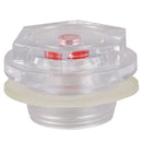 1" Thread Diameter Air Compressor Fittings Clear Plastic Oil Sight Glass