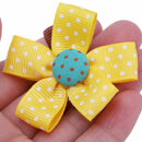 6Pcs Cute Baby Girls Hair Clips Handmade Fabric Bowknot Crown Hairpins Todd Q6A1