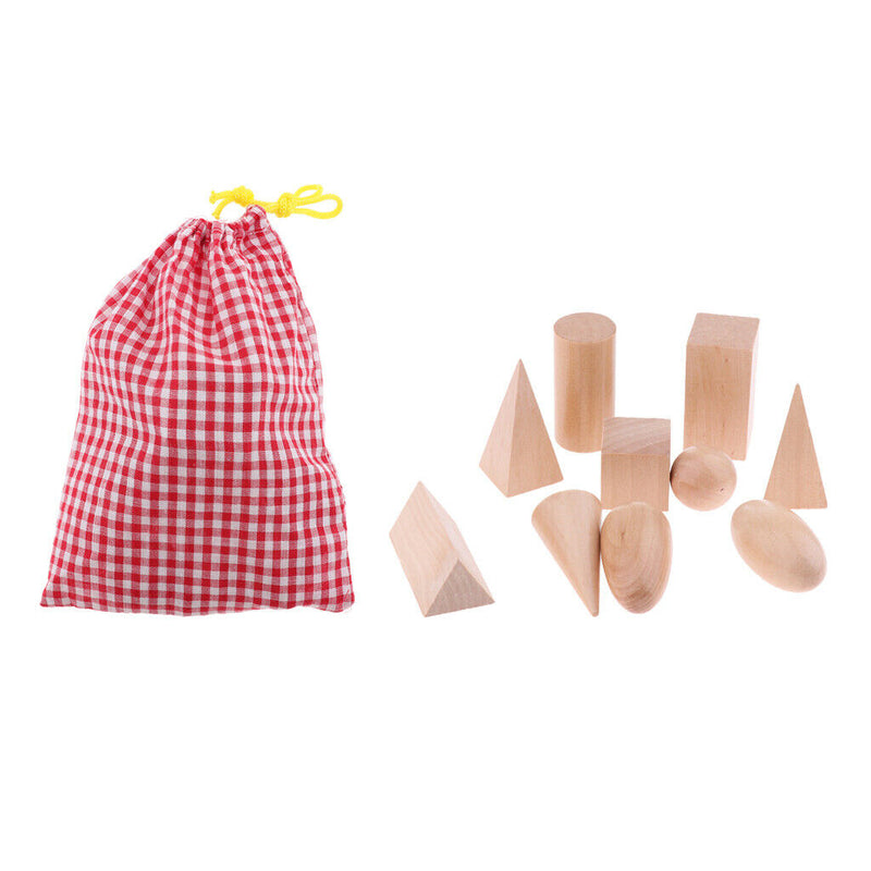 Wooden Pattern Blocks Set, Geometric Shapes Tangram Puzzle, Graphical