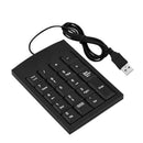 Mini USB Numeric Keypad Number Keyboard Num Pad 19 Keys Accounting Special Digit