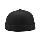 2 Pieces Unisex Men Fashion Docker Retro Cap Skullcap Beanie Grey Black Hats