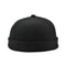 2 Pieces Unisex Men Fashion Docker Retro Cap Skullcap Beanie Grey Black Hats