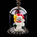 Luminous Necklace Glowing Sweater Necklace Christmas Cute Snowman Necklace