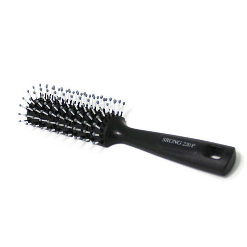 Fashion Men Hair Brush Ceramic Iron Round Comb Barber Dressing Salon Styling  TO