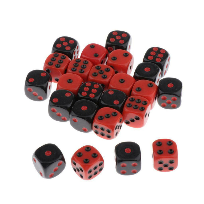 24Pcs Dice Set Colored Dice 6 Sided Dots For Dungeons And