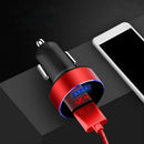 1PC 3.1A 2-Port USB Car Auto Charger Lighter Digital LED Voltmeter Red