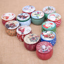 Christmas candy box jar lovely clear xmas santa elk snowman sweet sugar case 3C