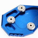 Blue Side Stand Enlarge Kickstand Extension Pad For YAMAHA MT-07 14-15