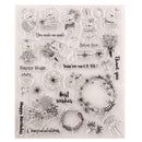 Bear Flower Seal Stamp Cutting Dies Stencil Set DIY Scrapbooking Embossing