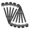 10x LED Solar Lawn Lamp Outdoor Garden Yard Bollard Light (Warm Light)