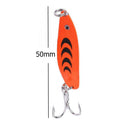 5pcs Metal Spoon Fishing Lure Spinner Colorful Sequins Artificial Hard Bait