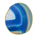 Natural Pure Agate Slices Polished Irregular Crystal Quartz Stone Pendant Charms