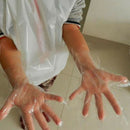 100x Disposable children's gloves PE gloves children's protective gloves OZ