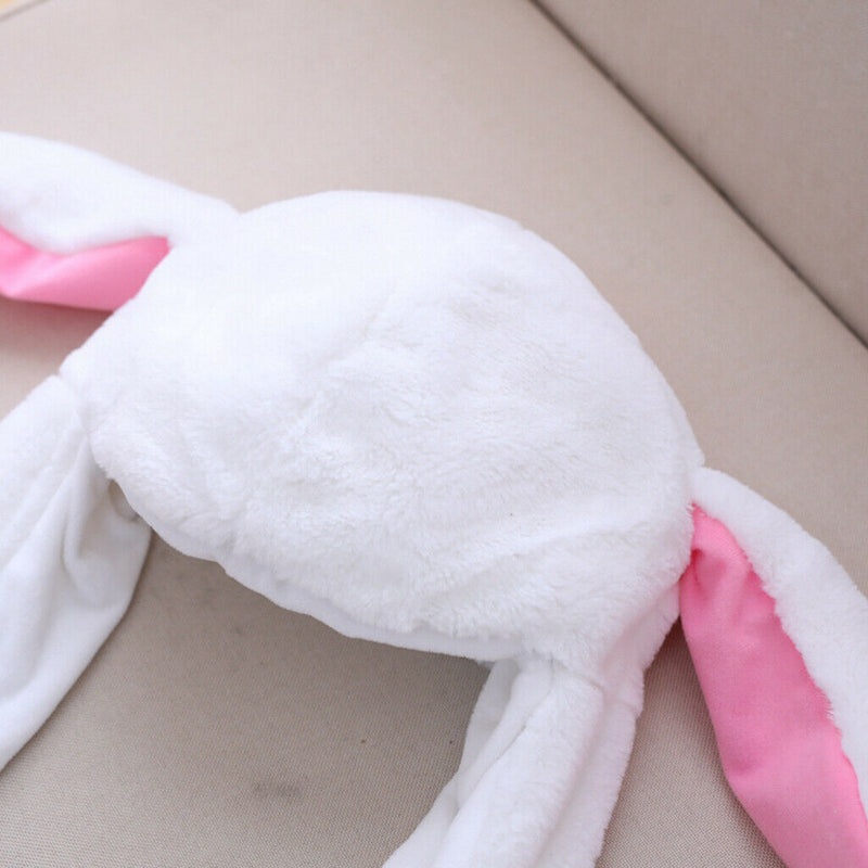 Rabbit Hat Ear Moving Jumping Hat Funny Bunny Plush Hat Cap For Women Girls