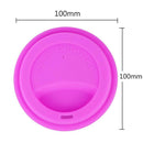 Silicone Cup Lid Reusable Anti-dust Leakproof Insulation Cover (Rose Red) A
