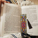 DIY Special Shaped Diamond Painting Leather Bookmark with Tassel Office Supplies