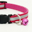 Adjustable Reflective Pet Collar Safety Release Buckle with Bell for Cat Do R3F9