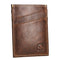 2-Sided Vertical Credit Card Holder, Leather Minimalist Wallet 5 Slots, Thin