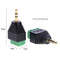 2pcs 3.5mm to Dual Channel Terminal Audio Male Plug Connectors Adapters #JT1