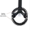 Semi-Automatic Coffee Machine Cleaning Brush Detachable Nylon Bristle Brush