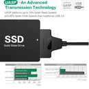 20cm USB 3.0 USB C to SATA 2 in 1 Converter Cable Support 2.5 inch SATA SSD
