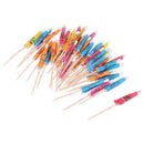 50x Tropical Drink Umbrellas Paper Cocktail Party Parasol Food Dessert Stick