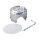 1Pcs 7/8" Waterproof Motorcycle Handlebar Clock Watch Aluminum Luminous White