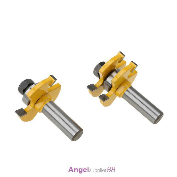 1/2" Shank Matched Tongue and Groove Router Bit Set Woodworking Milling Cutter